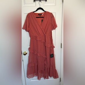 Lulu’s Dusty Pink Maxi Dress Size XL